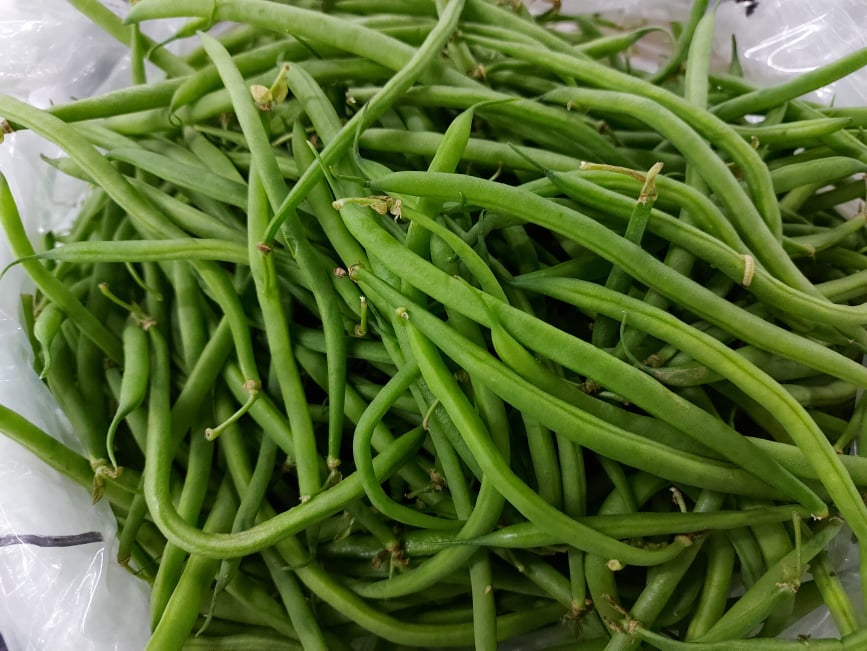 Organic French Beans - order price / 500 grams