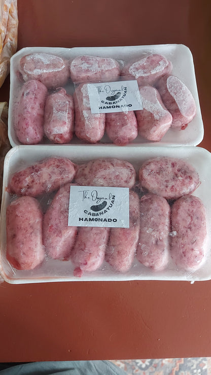新鮮製作的 Jamonado 香腸 [“Cabanatuan”] Longganisa - 訂購價格 / 500 克