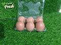 Naturally Farmed Brown Eggs Medium size - order price / 6 pieces