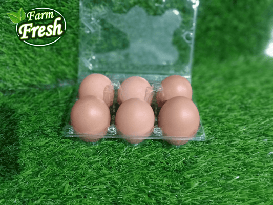 Naturally Farmed Brown Eggs Medium size - order price / 6 pieces